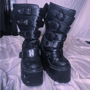 Used gothic platform boots